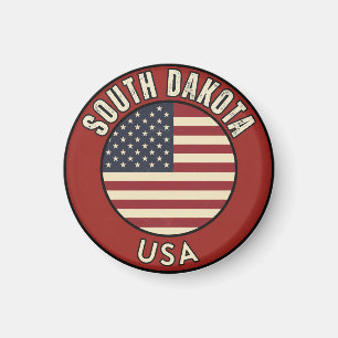 South Dakota Vereinigte Staaten von Amerika Magnet