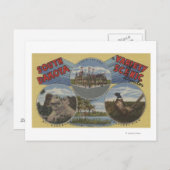 South Dakota - Vielfalt Landschaftlicher Wunder Postkarte (Vorne/Hinten)