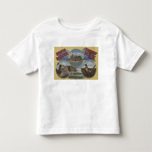 South Dakota - Vielzahl des landschaftlichen Kleinkind T-shirt (Vorderseite)
