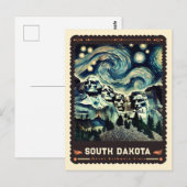 South Dakota | Vincent Van Gogh Inspiriert Postkarte (Vorne/Hinten)