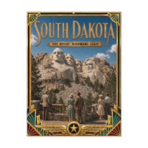 South Dakota Vintage Art Deco Golden Age