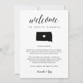 South Dakota Wedding Welcome Letter & Itinerary (Vorderseite)
