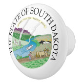 South Dakota-Zeichen Keramikknauf (Rechts)