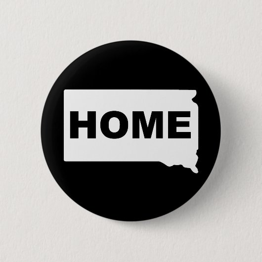 South Dakota Zuhause Away From Staat Button Abzeic (Vorderseite)