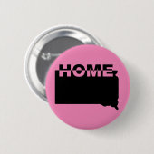 South Dakota Zuhause Away From Staat Button Abzeic (Vorne & Hinten)