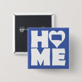 South Dakota Zuhause Heart Staat Button Abzeichen  (Vorne & Hinten)