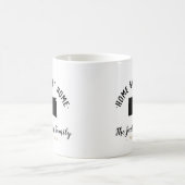 South Dakota Zuhause Sweet Zuhause Family Monogram Kaffeetasse (Mittel)