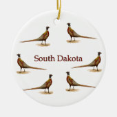 South- Dakotafasane Keramik Ornament (Vorne)