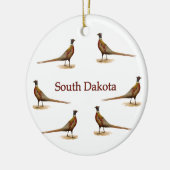 South- Dakotafasane Keramik Ornament (Links)