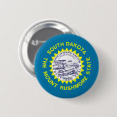 South- Dakotaflagge Button (Vorne & Hinten)