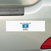 SOUTH- DAKOTAmädchen Autoaufkleber (Auf Auto)