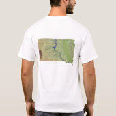 South Dakotan Flag + Map T - Shirt (Rückseite)