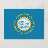 South-Dakotan-Flagge, Flagge Süddakotas Postkarte (Vorderseite)