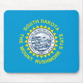 South- DakotaStaats-Flaggen-Entwurf Mousepad (Vorne)
