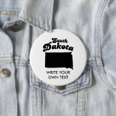 SOUTH- DAKOTAStaats-MOTTO-T - SHIRT Button (Beispiel)