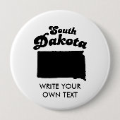 SOUTH- DAKOTAStaats-MOTTO-T - SHIRT Button (Vorderseite)