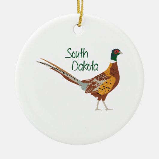 South- Dakotavogel Keramik Ornament (Vorne)