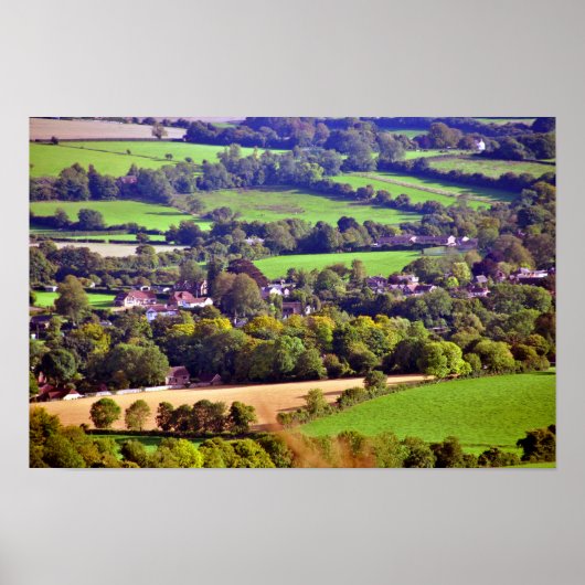 South Downs Beacon Hill Hampshire England Poster (Vorne)