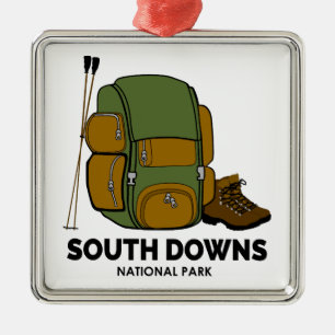 South Downs National Park Backpack Ornament Aus Metall