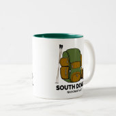 South Downs National Park Backpack Zweifarbige Tasse (VorderseiteRechts)
