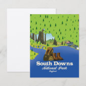 South Downs National Park England Reiseplakat (Vorne/Hinten)