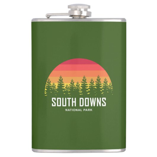 South Downs National Park Flachmann (Vorderseite)