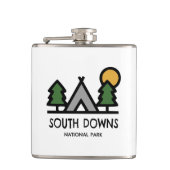 South Downs National Park Flachmann (Vorderseite)