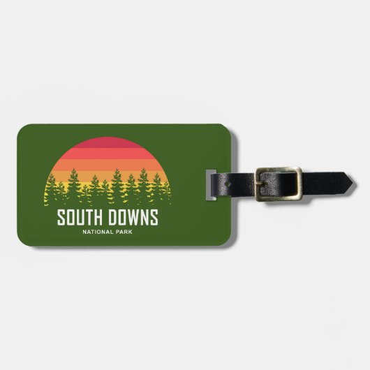 South Downs National Park Gepäckanhänger (Vorderseite horizontal)