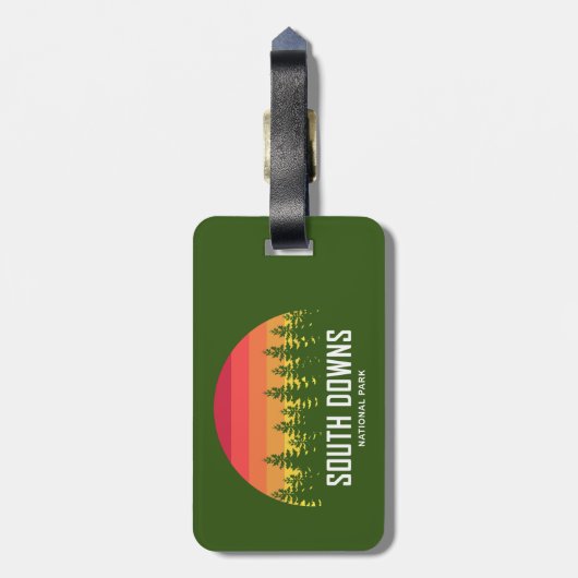South Downs National Park Gepäckanhänger (Rückseite vertikal)