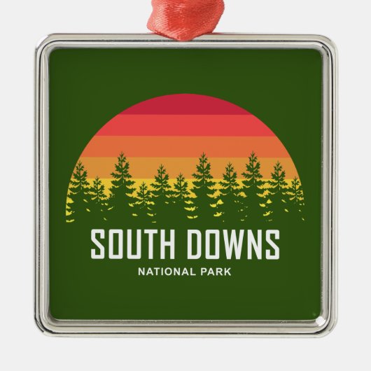 South Downs National Park Ornament Aus Metall (Vorne)