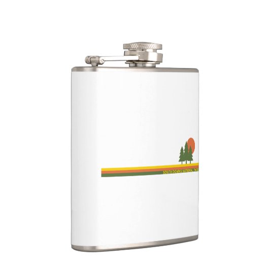 South Downs National Park Pine Trees Sun Flachmann (Rechts)