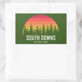 South Downs National Park Rechteckiger Aufkleber (Tasche)