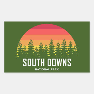 South Downs National Park Rechteckiger Aufkleber