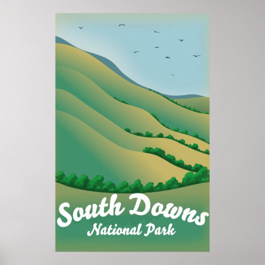 South Downs National Park Reiseplakat Poster (Vorne)