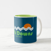South Downs National Park Retro Zweifarbige Tasse (VorderseiteRechts)