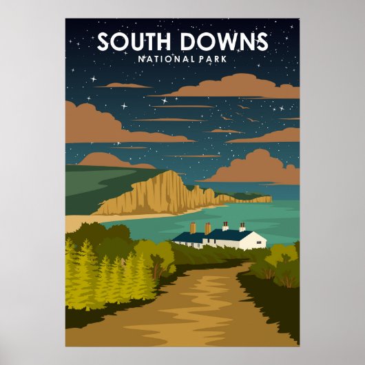South Downs National Park Travel Poster (Vorne)