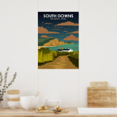 South Downs National Park Travel Poster (Küche)