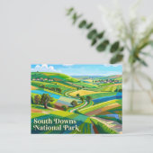 South Downs Nationalpark England Postkarte (Stehend Vorderseite)