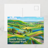 South Downs Nationalpark England Postkarte (Vorne/Hinten)