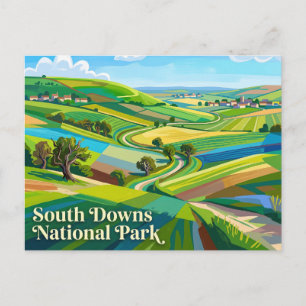 South Downs Nationalpark England Postkarte