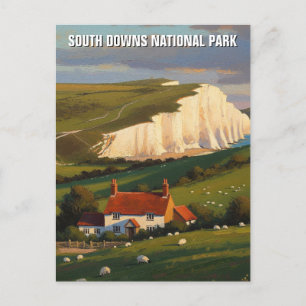 South Downs Nationalpark England Reise Postkarte