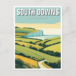 South Downs Nationalpark England Reise Postkarte