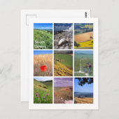 South Downs Postkarte (Vorne/Hinten)