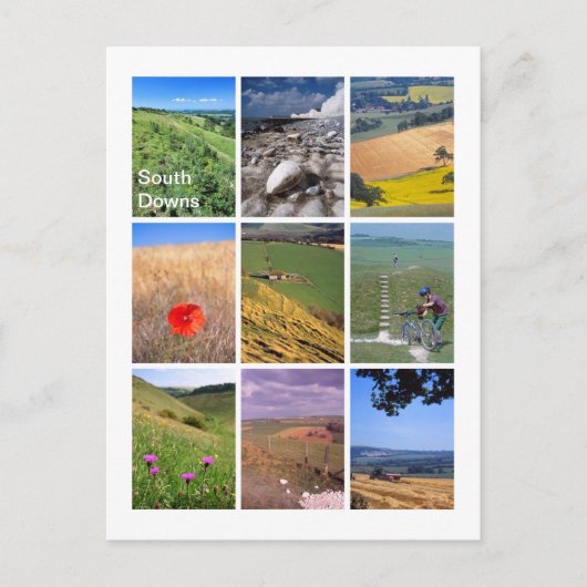 South Downs Postkarte (Vorderseite)