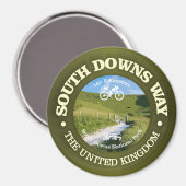 South Downs Way (Fahrrad c) Magnet (Vorderseite/Rückseite)