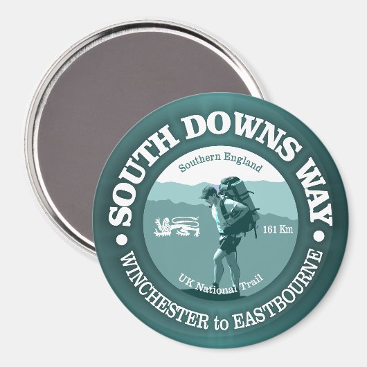 South Downs Way (T) Magnet (Vorderseite/Rückseite)