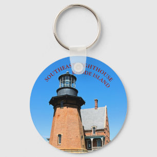 South East Lighthouse, Block Island RI Schlüsselan Schlüsselanhänger