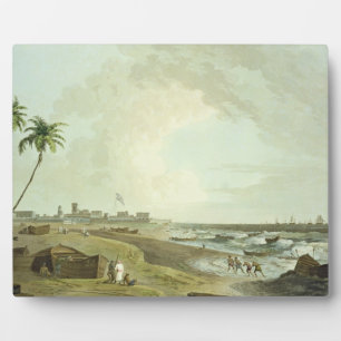South East View Fort St. George, Madras, Platte Fotoplatte