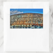 South England Country Road & Pasta Scene Rechteckiger Aufkleber (Tasche)