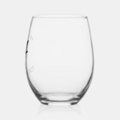 South FlyBy LLC. Logo Stemless Wine Glass Weinglas Ohne Stiel (Links)
